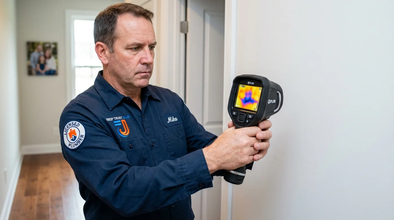 Thermal imaging leak detection by Johns Plumbing LLC in Washingtonville